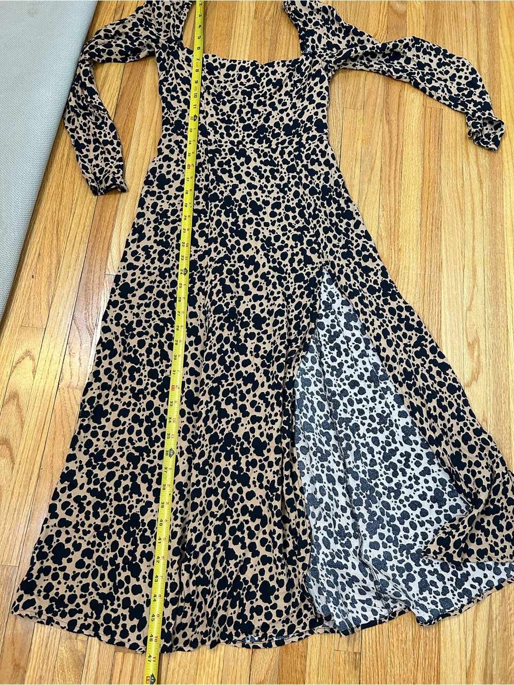 Reformation Sigmund Square Neck Midi Dress - Picture 9 of 9